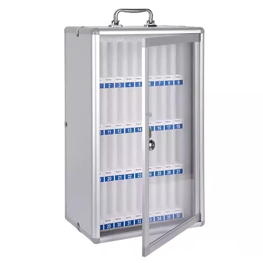 Aluminiowy stojak do przechowywania telefonu z 36 przegródkami, metalowy organizer na biurko do klasy i biura, srebrne wykończenie, uchwyt na urządzenie mobilne do egzaminów i materiałów do nauki