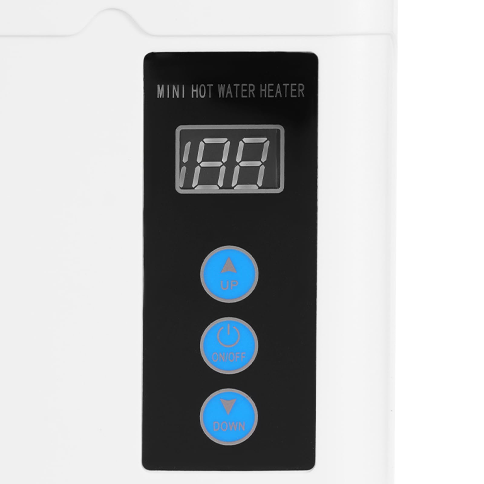 Mini scaldabagno con display a LED, mini scaldabagno senza serbatoio per uso domestico, 220 V, 5000 W, per casa, cucina, sotto il lavello senza spina