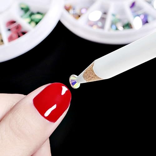 Miniatura 7 de Outuxed 3196 diamantes de imitación de uñas con parte trasera plana y gemas de uñas diamantes de imitación de cristal AB y dijes de arte de uñas 3D