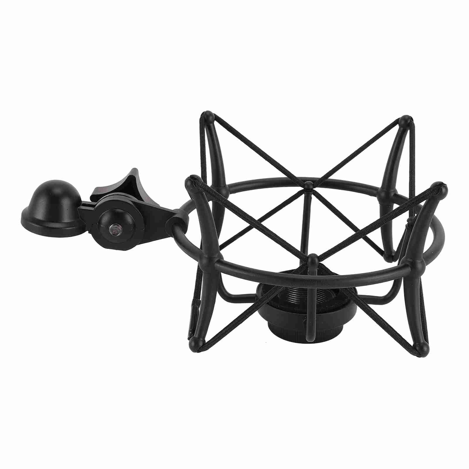 Wakects Microfono Shock Mount, Supporto Antivibrazione per Microfono, Staffa Universale in Lega di Zolfo, Antiscivolo, Riduzione Vibrazioni, con Dado di Conversione 5/8 a 3/8 per TLM103 (BLACK)