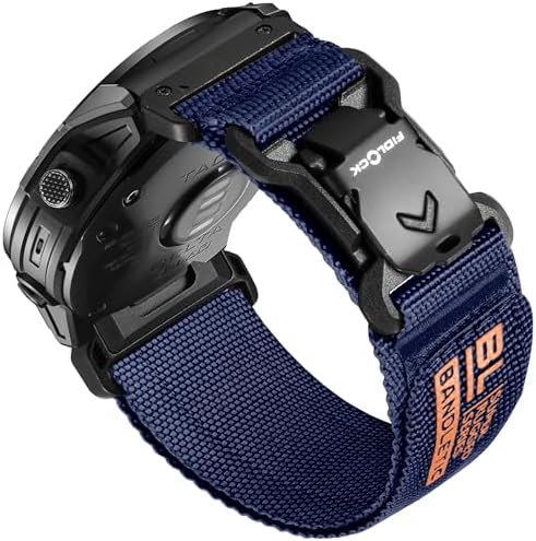 Bracelet De Montre Garmin Suitisbest – 26 Mm, Nylon Extensible, Fermoir S Ajustable, Pour Fenix 7X/6X/Pro/Epix Pro/Tactix Delta Et +