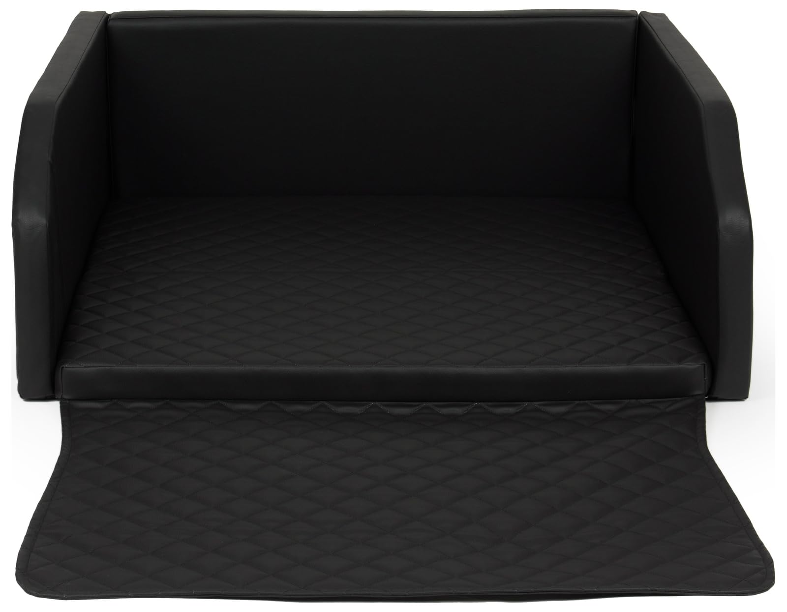 Velinda Dog car boot transporter, dog bed, car transporter, modular, folded 100x90 cm (COLOUR: black)