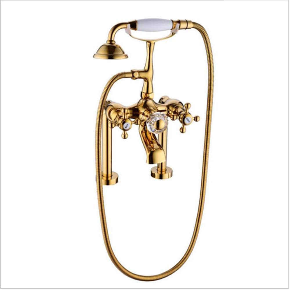 Robinet de douche de bain mural rétro avec douche à main LUNEZY