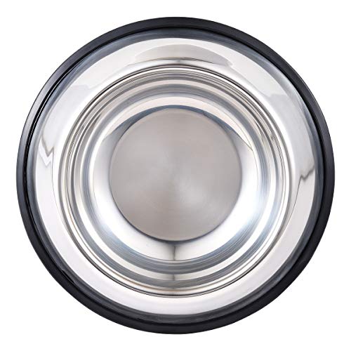 INONE Stainless Steel Dog Bowl with Rubber Base for Food and Water, Pet Food Container, Perfect Dog Bowls Choice for… - Image 2