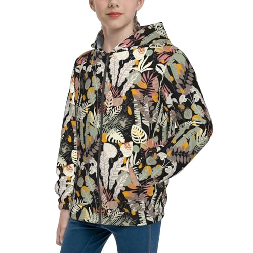 Grass Kid Hoodies Boys Zip Up Sweatshirts Girls Pullover with Pocket