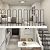 5pcs U-Shaped Stair Handrail 33.5in Industrial Railing Non-Slip Grab Bar for Indoor or Outdoor Garden Loft Corridor Villa Hotel Elderly Children's Support Poles