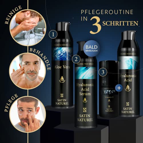 Gesichtsreinigung für Männer mit Aloe Vera von SatinNaturel