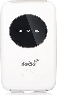 Módem WiFi, Módem USB Desbloqueado 4g LTE, Punto de Acceso WiFi Portátil de 300mbps para Viajes, Enrutador Inalámbrico Móvil 5g con Ranura para Tarjeta SIM (batería Incorporada