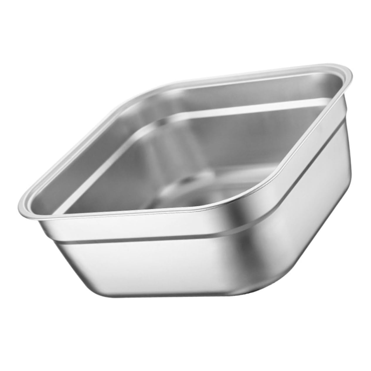 21 cm Edelstahl-Rührschüssel – stapelbare quadratische Schüssel für Teig Eier & Familienkochen – langlebig, vielseitig, Küchenzubehör zum Backen und Vorbereiten von Mahlzeiten