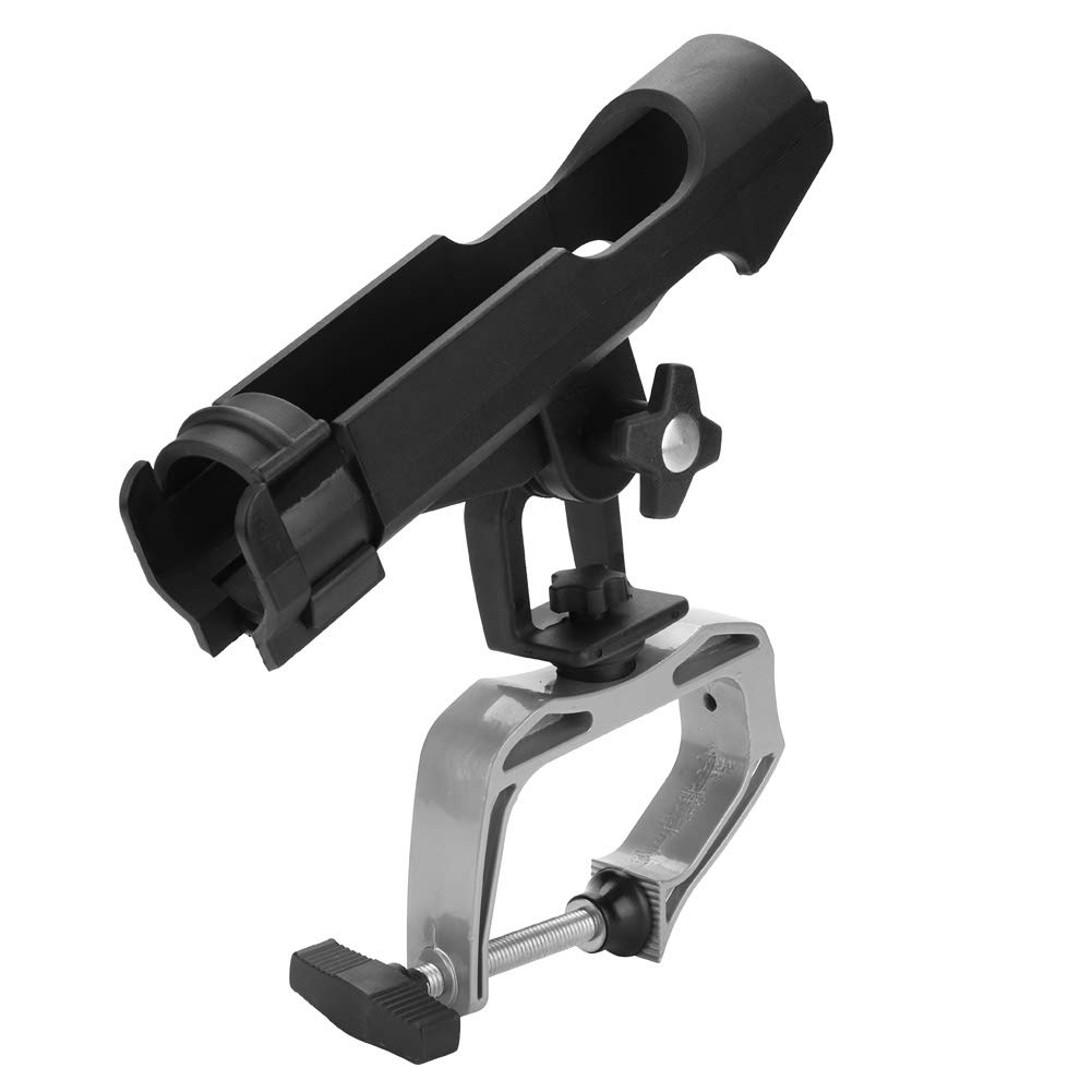 Clamp Fishing Rod Holder, Rotatable Boat Rod Holder Kayak Raft Sides Clamp Mount Rack Fishing Tackle for Boat Kayak Canoe Fishing : Everything Else