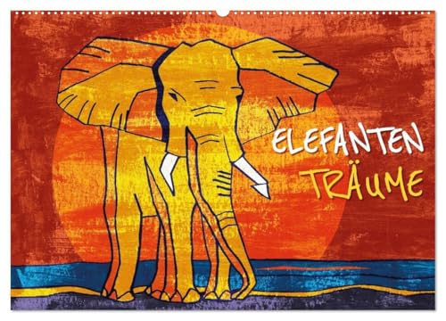 Elefanten-Träume (Wandkalender 2026 DIN A2 quer), CALVENDO Monatskalender:...