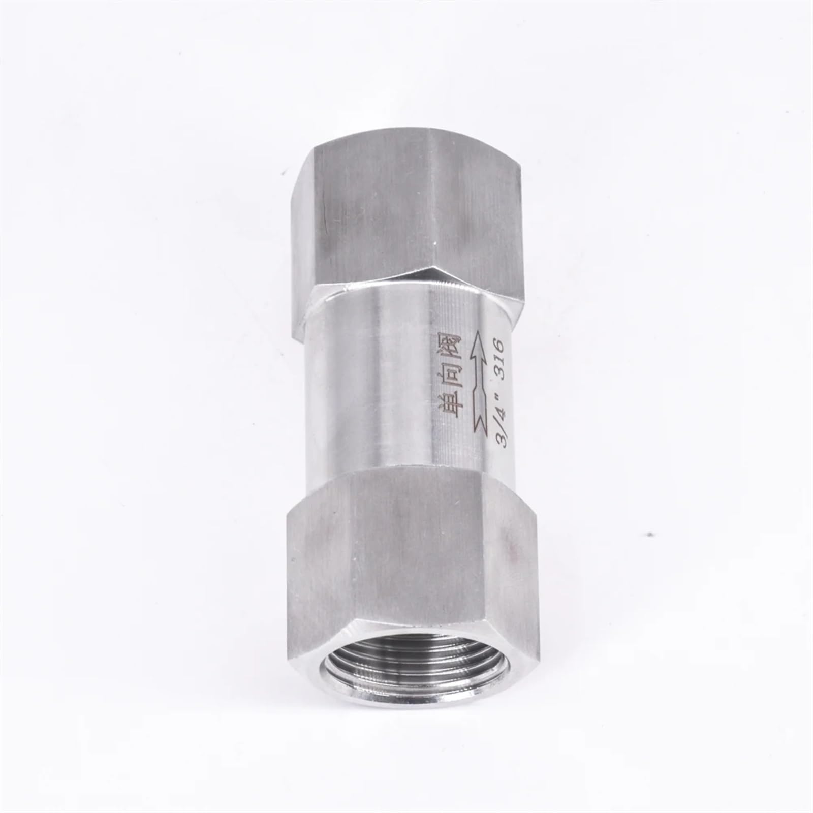1/8" 1/4" 3/8" 1/2" 3/4" 1" BSP Femmina unidirezionale Valvola di ritegno di Non Ritorno in Linea Acciaio Inossidabile 304 316(Ss316,1/8 inch)