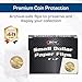 BCW 2x2 Coin Flips for Small Dollar Coins – 100 Pack | Archival Polyester Window | 2x2 Coin Holders for Sacagawea, Presidential & Small Dollar Coins