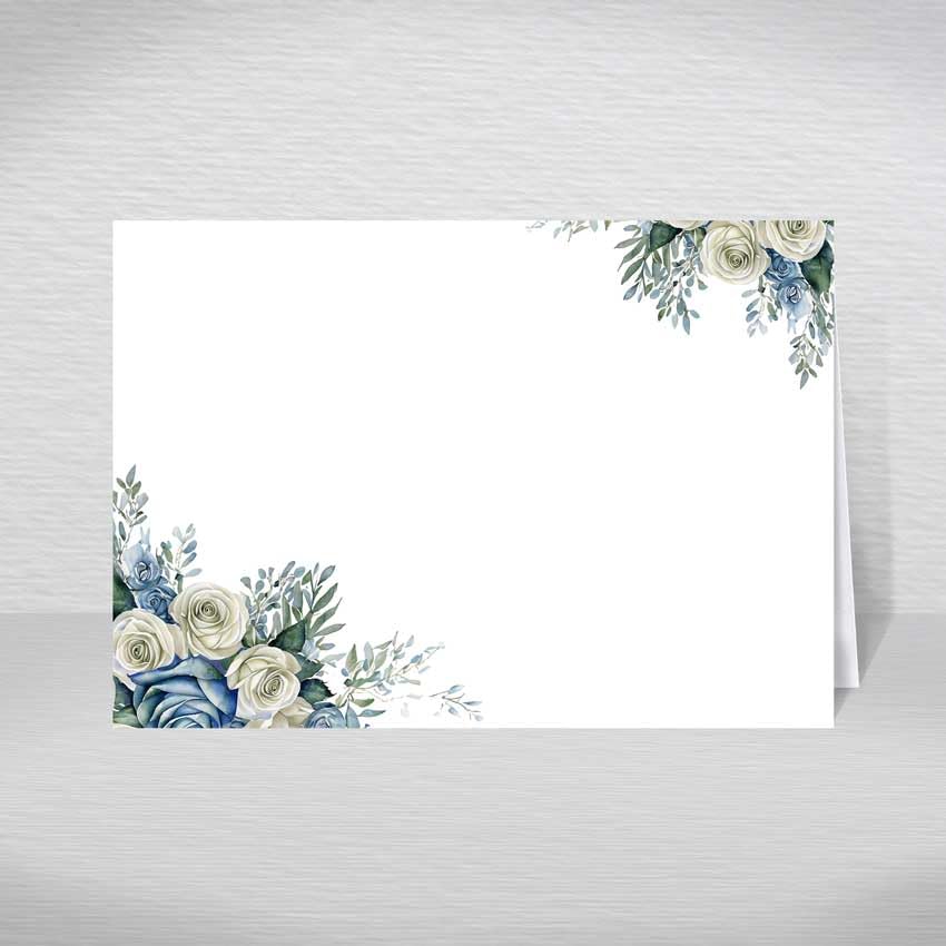 Pack of Place Cards for Weddings, Anniversaries and Special Occasions: Dusty Blue Table Name Cards (Pack of 50 without Envelopes) — image 1