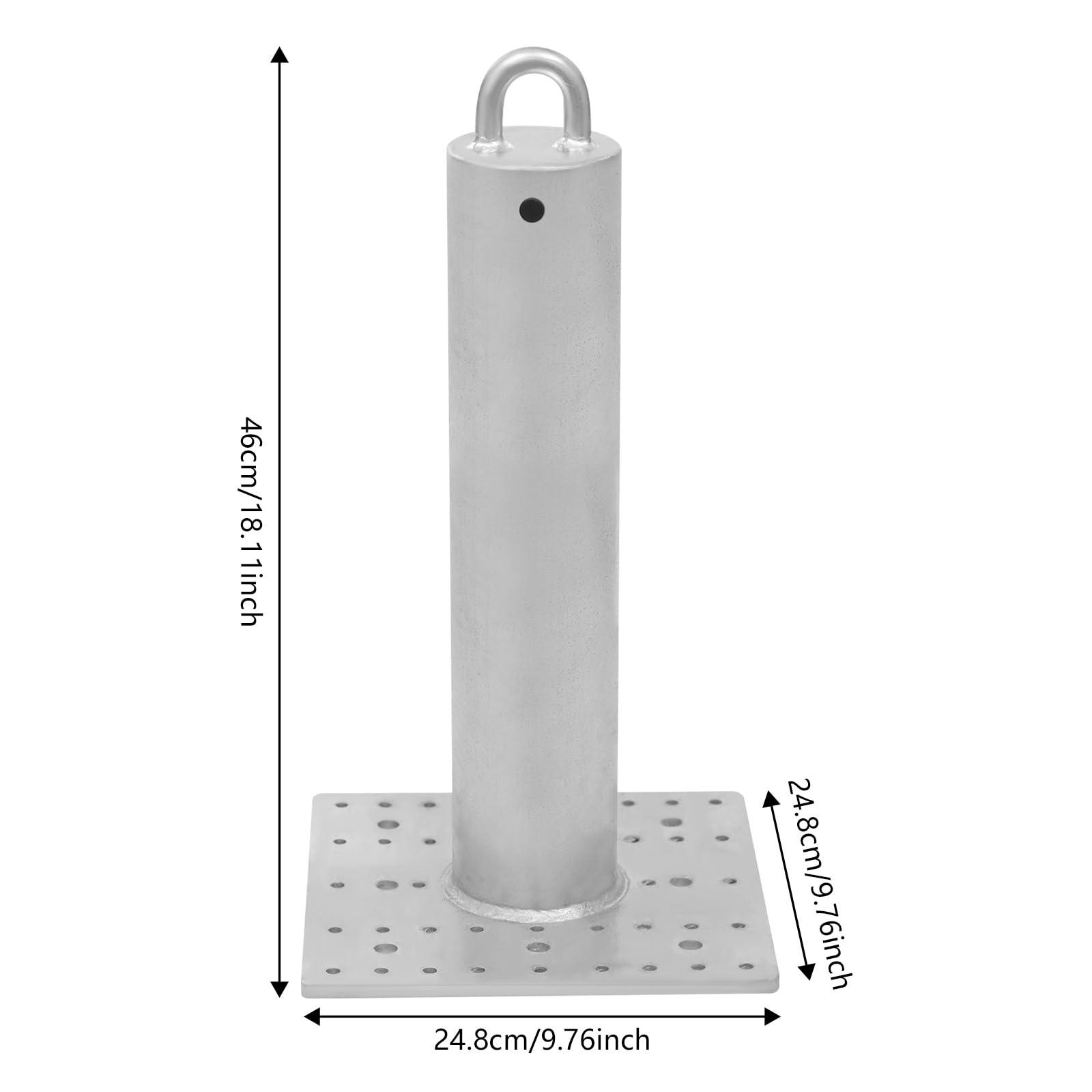 Commercial Roof Anchor 18 Inch, 8+40 Hole 5000LBS Breaking Strength Concrete Anchor for Metal, Wood or Concrete Application(with Screws)