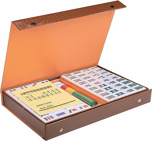 Set de Mahjong chino filipino con 144 fichas numeradas