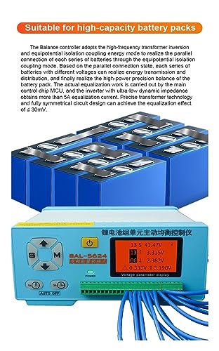 Équilibreur de batterie actuel 5A contre la perte de capacité Li 2S-24S