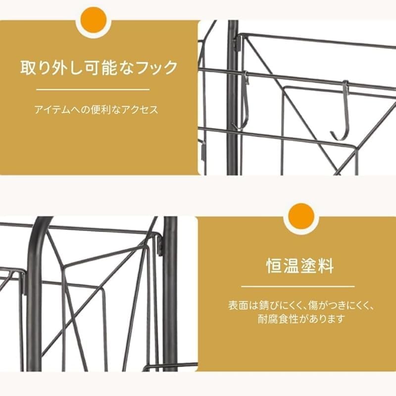 KryZaro多機能フィットネス収納ラック ヨガマット・ダンベル・ボール対応 キャスター付き 組み立て簡単 ホームジム用品整理に最適
