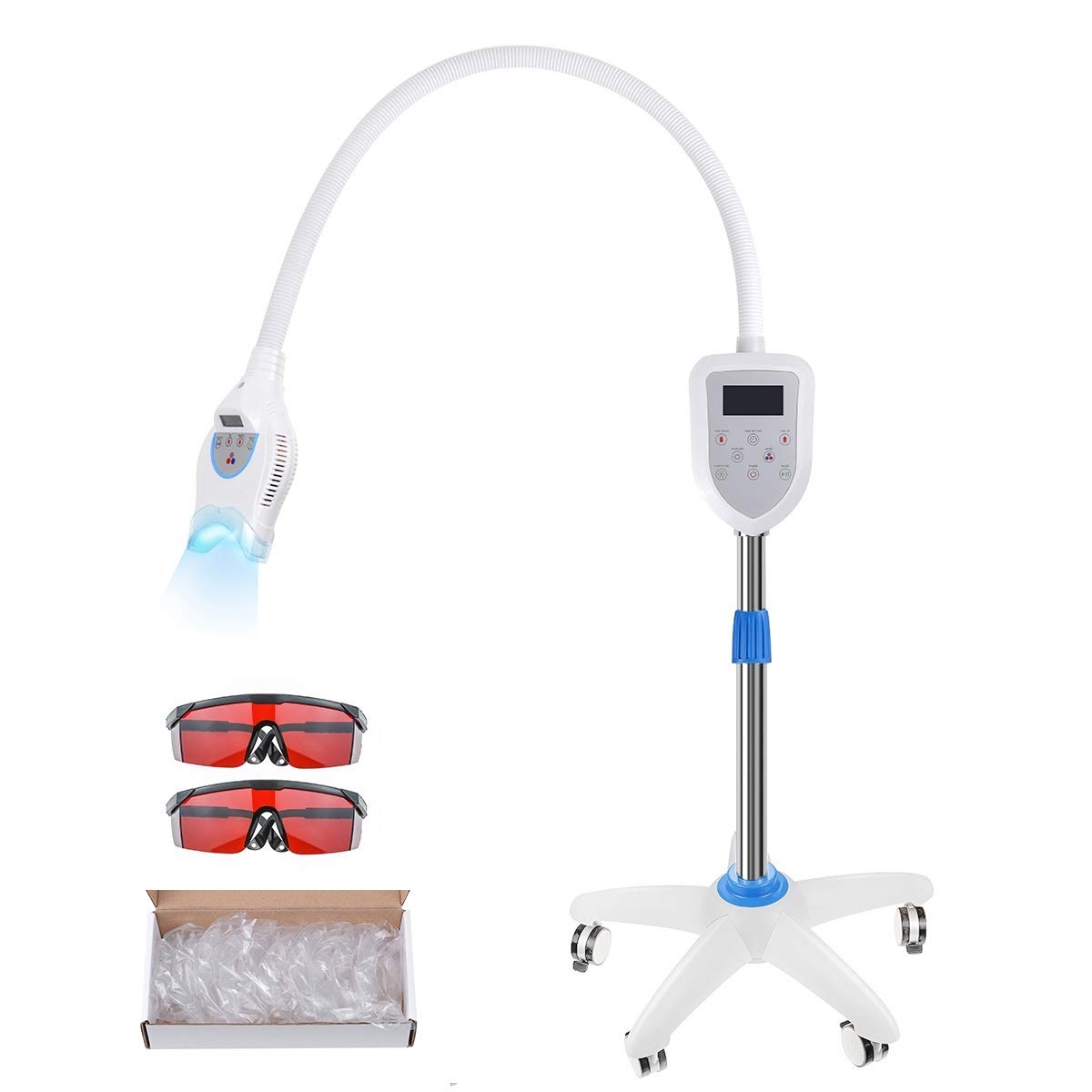 6 LED Teeth Whitening Machine Bleaching Accelerator Cold with Blue Red Light Lamp
