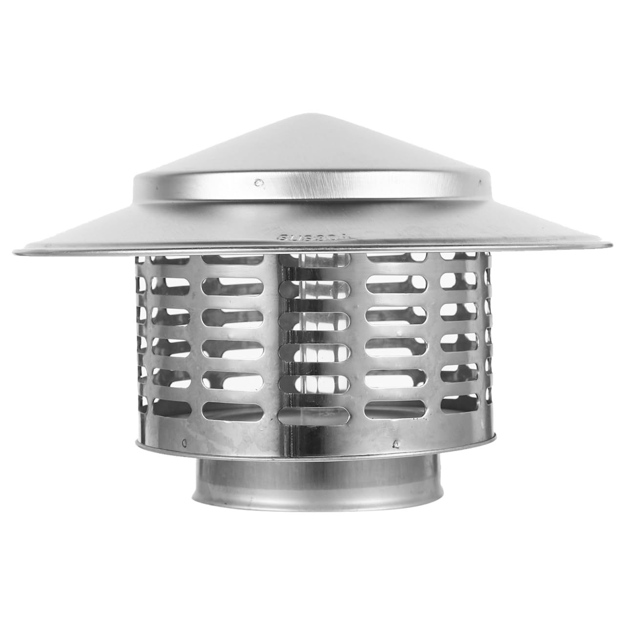 YFBCMXSKG Stainless Steel Rainproof Chimney Cap 7.56 Inch Roof Vent Cover Flue Protector for Outdoor Fireplace and Rv Ventilation
