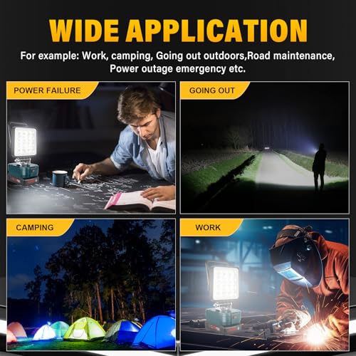 Lámpara LED para camping y pesca Willpower compatible con Bosch 18V 7