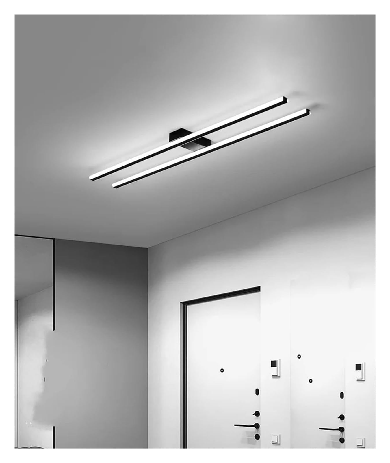ASerZenith Long Aisle Lamp Corridor Lamp Light Luxury Lamp Cloakroom Ceiling Lamp Balcony Lamp Entry Porch Lamp Ceiling Chandelier,Hanging Light,One Color-L-48Cm
