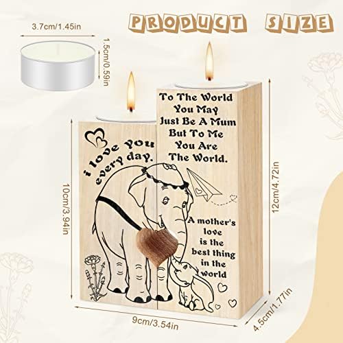 Double Sided Printing Mothers Day Candles Gifts, For Mum From Daughter Son Kids Personalised, Mum Birthday Gifts Pregnancy Gifts For Mum Expecting,Mum Candle Happy Birthday Mum Presents Memorial Gifts