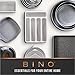 BINO Plastic Storage Basket, Large | Multi-Use Storage Basket | Rectangular Cabinet Organizer | Baskets for Organizing with Handles | Home & Office Organization & Container Storage