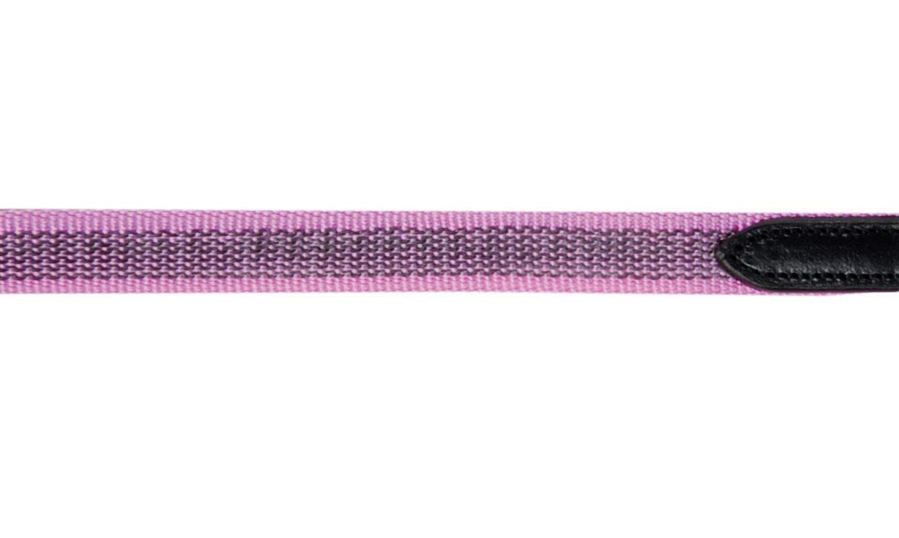 HKM 4057052323393 - Riendas con Goma, Color Negro y Rosa