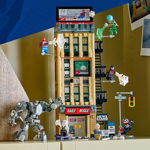 Image of LEGO ǀ Marvel Spider-Man vs. Mysterio: The Daily Bugle Pretend Play Super Hero Building Toy - 76342