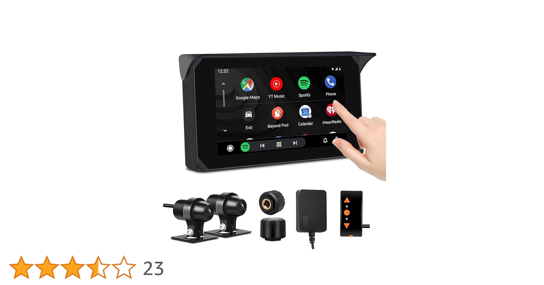 Amazon.co.jp: Motocam バイク用ドライブレコーダー 前後カメラ