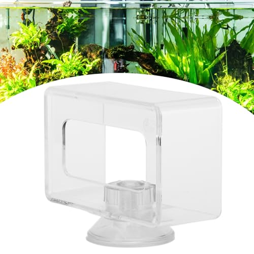 Feeding Ring Aquarium, Growth Fish Feeding Ring for Maintain Water Quality (Small size 6 * 10cm), transparent, Small size 6*10cm - Image 3