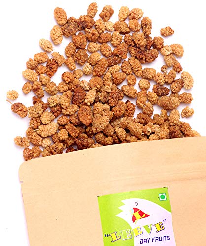 Image of LEEVE Dried Mulberries 200g | Natural Sun Dried Shahtoot | Rich in Iron & Antioxidants | Healthy Snack | No Added Sugar | Dry Fruit Snack for Immunity & Energy
