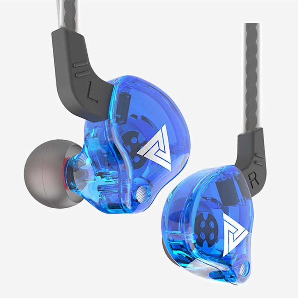 bnf QKZ AK6 In Ear 3.5MM Sport Wired Headphones Earphones With Mic Blue | Cell Phones & Accessories | Cell Phone Accessories | Headsets