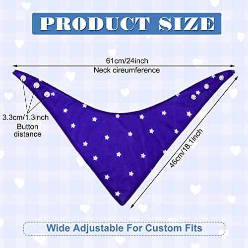 Janmercy 5 Pack Adult Drool Bandana Bibs Soft Adjustable Absorbent Christmas Drool Bibs for Christmas Special Needs Unisex Men Women2