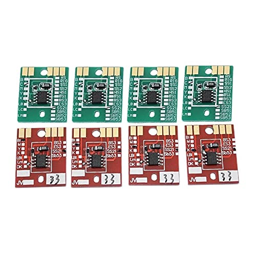 4colors Eco solvent plotter for Mimaki Permanent chip JV33 JV5 CJV30 ink cartridge chip BS3 SS21 ES3 SS2 SB52 SB51 BS2 HS chips Exquisite (Color : Note singel chips)