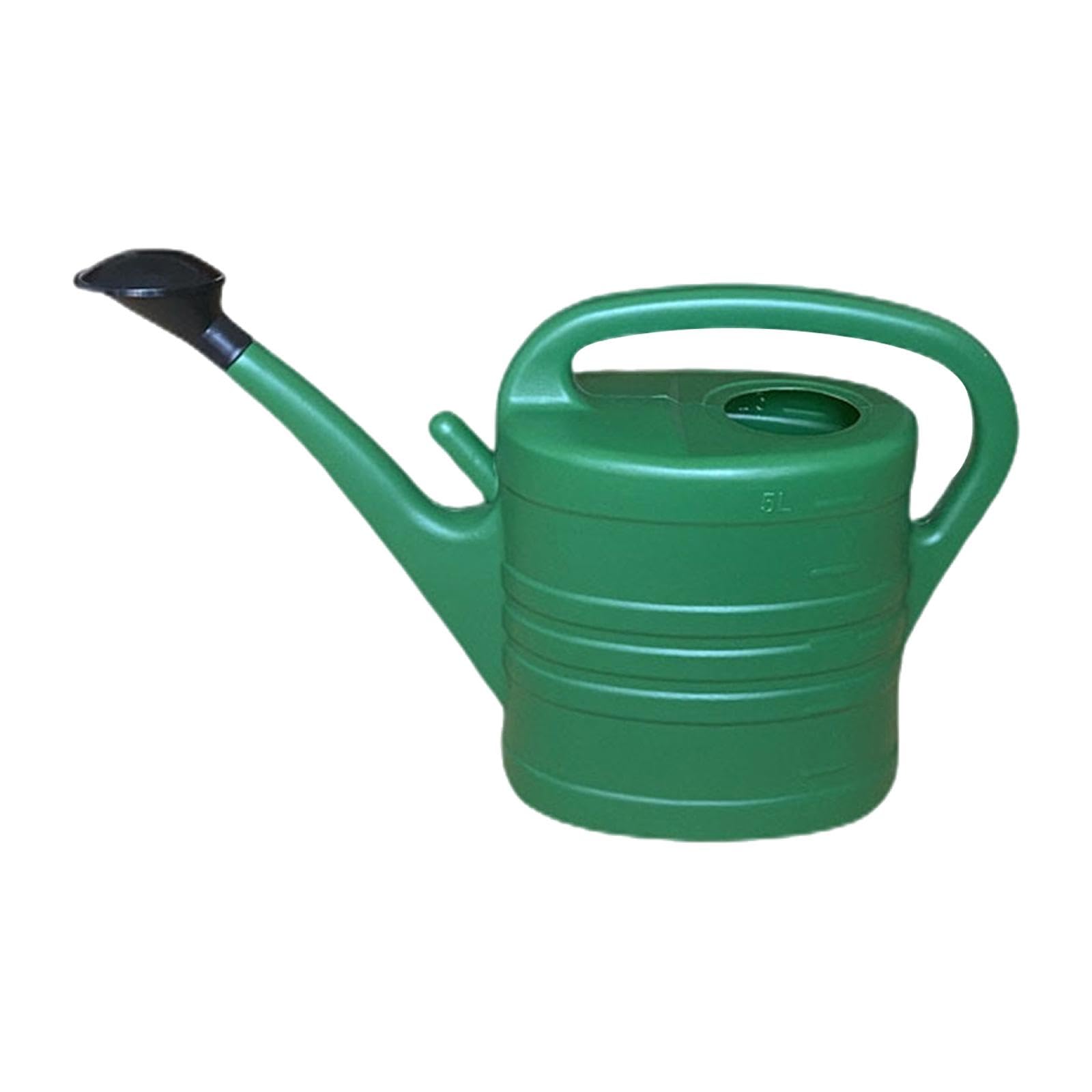 Regadera de plástico Boca Larga, Moderna, Ligera y Duradera, for jardín, Plantas Interior Flores(5L)