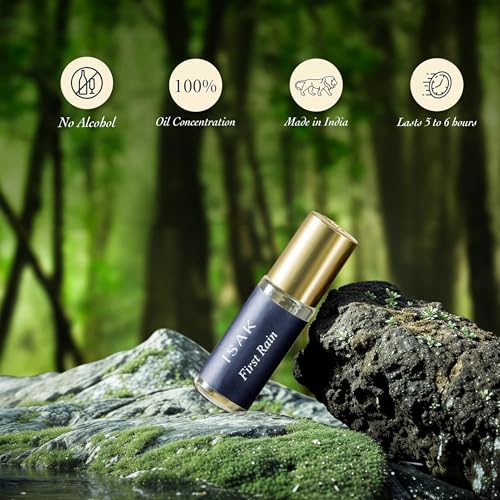 ISAK Mitti Attar, First Rain Smell itra Perfume Oil, Alcohol-Free