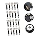 IMIKEYA 100 Sets of Zinc Alloy Dowels and Connectors for Furniture Assembly - Screws and Nuts