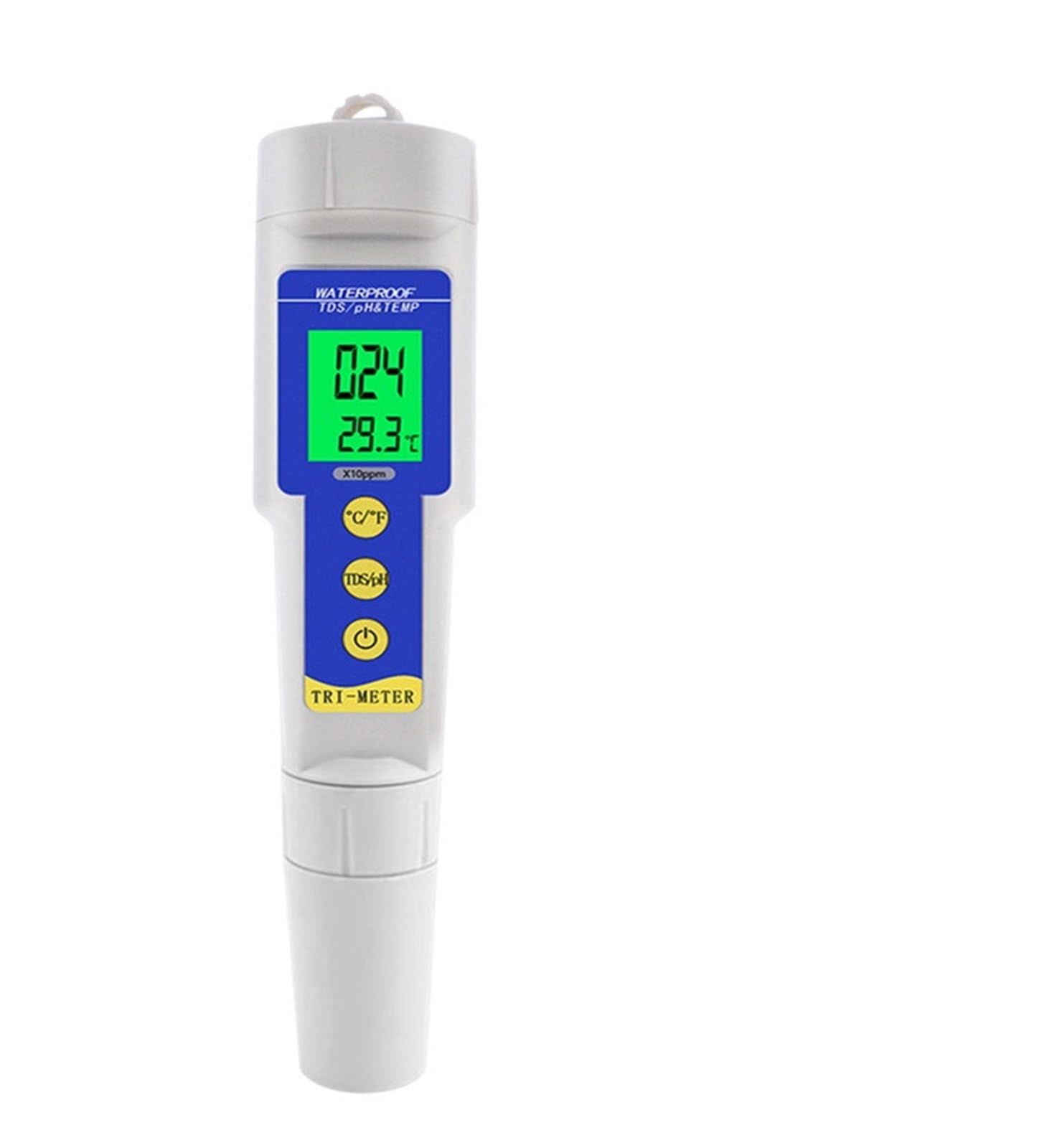 Tester miernika PH, 4 w 1 TDS PH EC miernik temperatury Tester PH testowanie jakości wody Monitor temperatury długopis narzędzia pomiarowe na bazie kwasu,Woda pitna, Hydroponika, SPA, Browarnictwo(TD