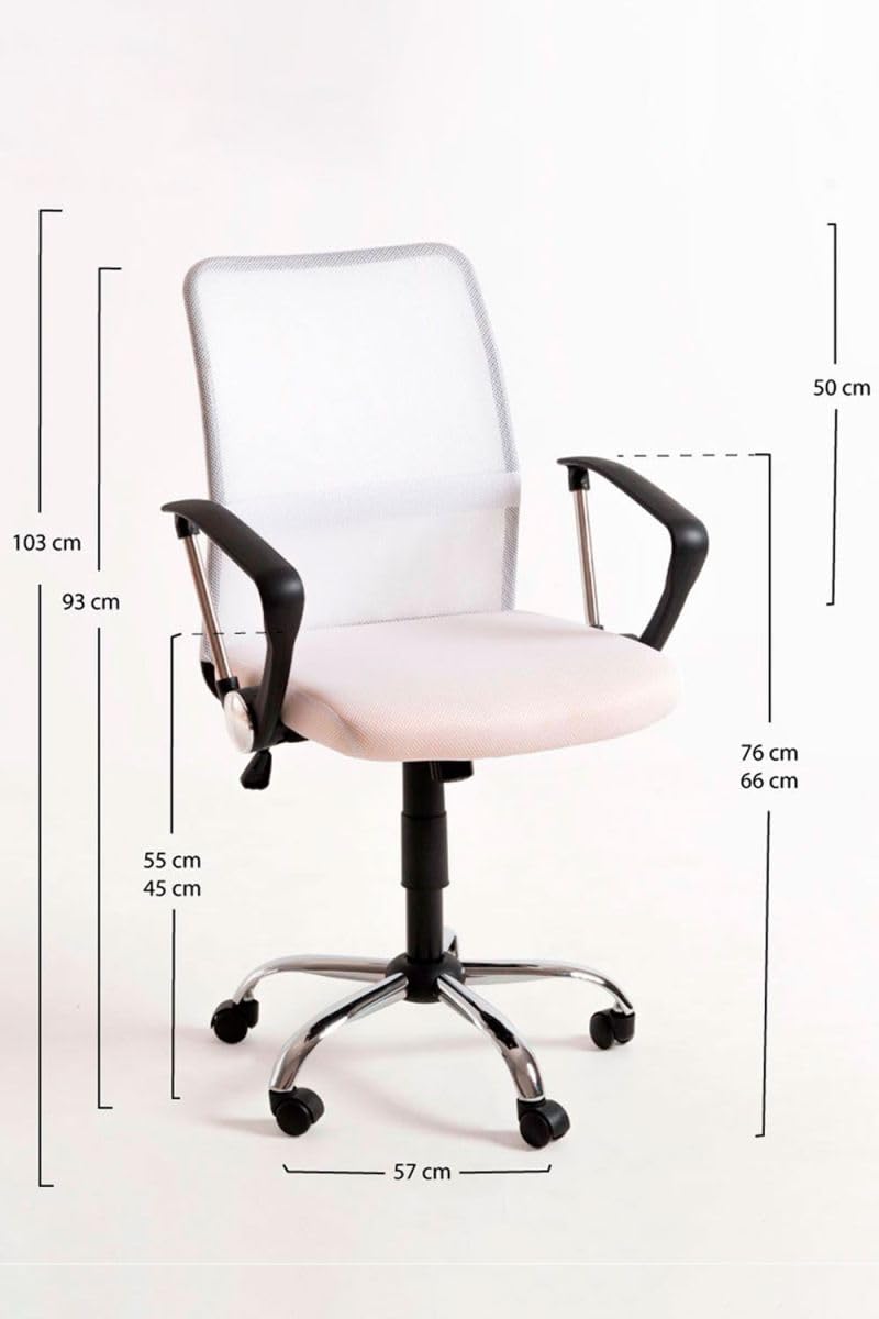 Silla de Oficina Blanca Kubas Máxima Ergonomía para Escritorio Gaming