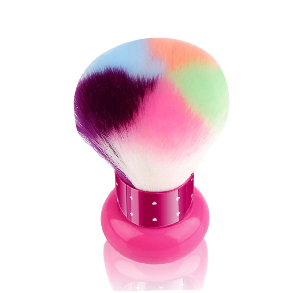 Beatifufu Mushroom Shape Brush Round Handle Perfect for Mineral Makeup Face Powder Blush and Cream Application