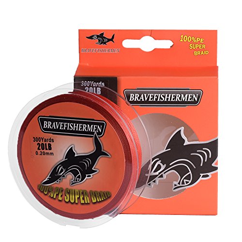 Bravefishermen Super Strong Pe Braided Fishing Line 8LB to 100LB and 100Yard to