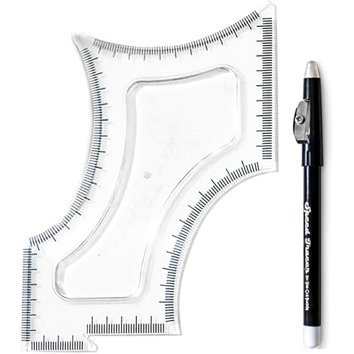 The Cut Buddy Original Shaping Tool, Clear Beard and Hairline Template with Bonus Tracer Pencil, As Seen on Shark Tank