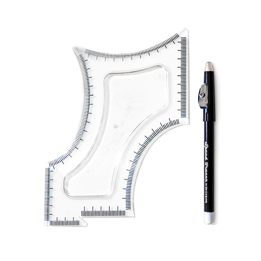 The Cut Buddy Original Shaping Tool, Clear Beard and Hairline Template with Bonus Tracer Pencil, As Seen on Shark Tank