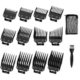 12 Pack Replacement for Wahl Clipper Guards Set, Guide Comb Attachment Compatible with Wahl Clipper Guard, 1/16