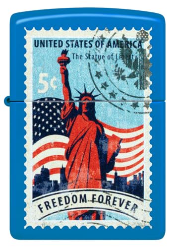 Encendedor Zippo Americana Azul miniatura 2