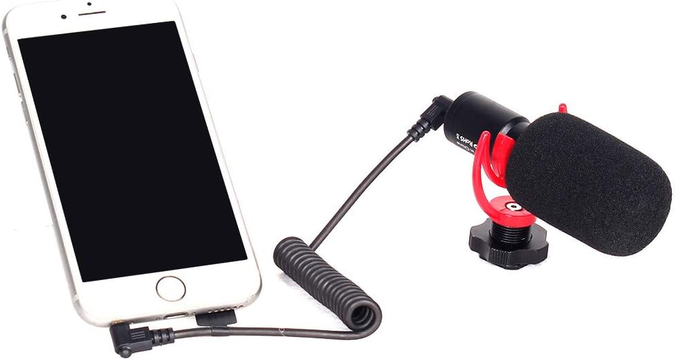 50% Off Discount Vitopal Universal Video Microphone Kit for Smartphones, DSLR Camera, Vlogging, Recording Music, Live Streaming (VM-i2=VM-i1+Tripod Kit)