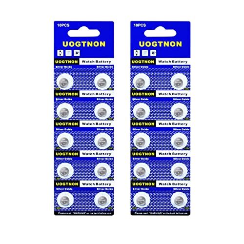Image of UOGTNON 393 SR754W(SR754SW) 1.55V Silver Oxide Watch Battery (20 Pack)