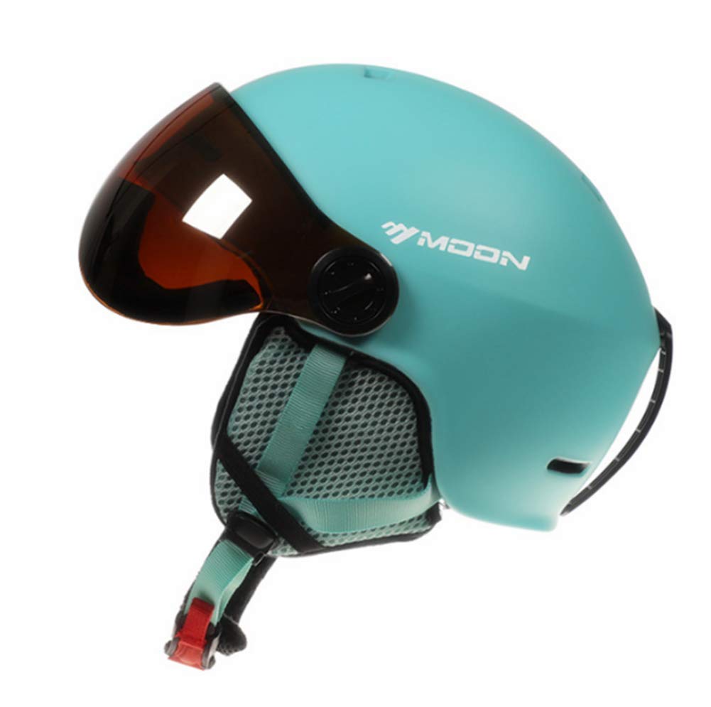 TentHome Kask narciarski/snowboardowy, unisex, lekki, profesjonalny, regulowany kask sportowy na śnieg z wizjerem goglowym